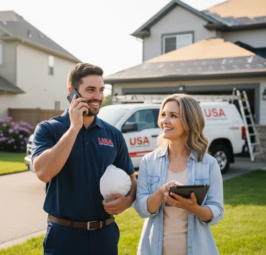 USA Roof Repair Experts customer support in Bayport